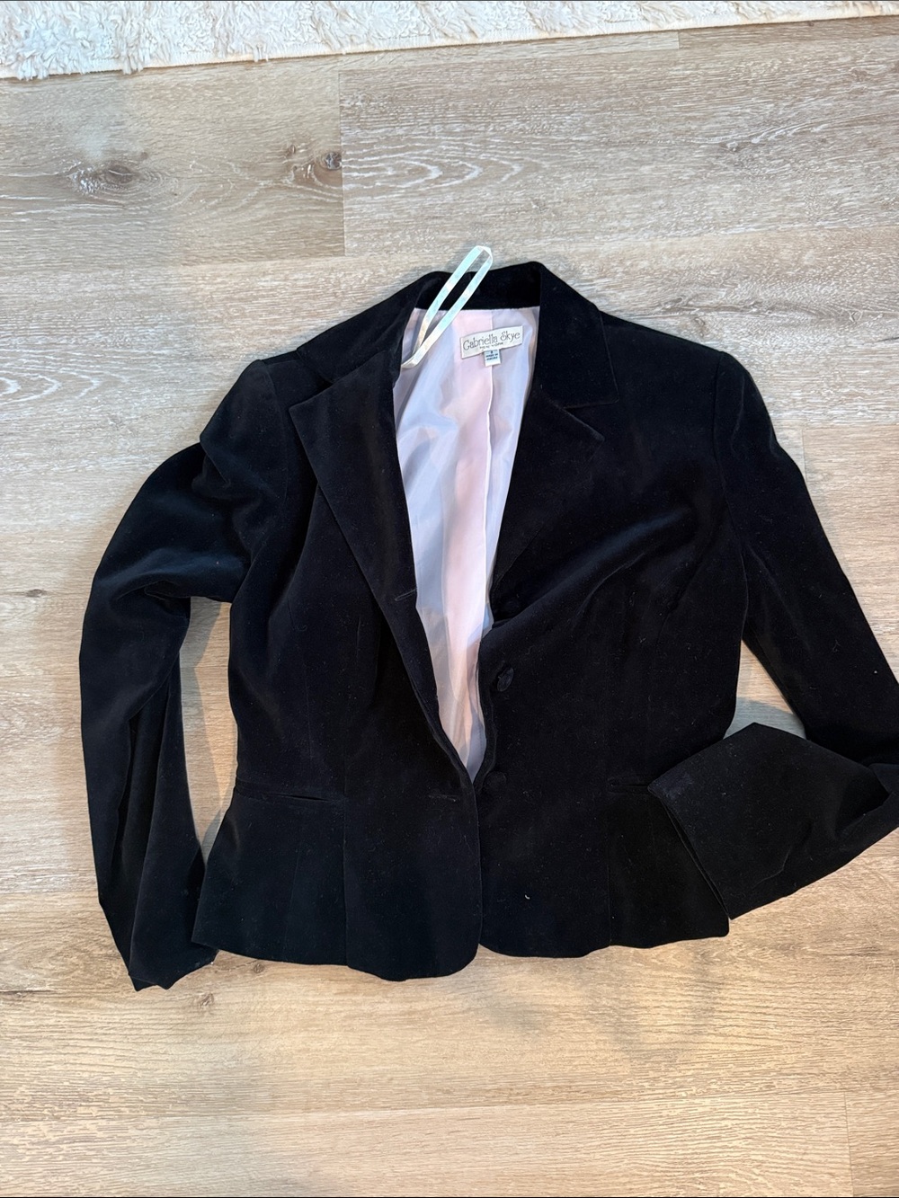 Velvet Black Peplum Blazer - Classic Tailored Jacket